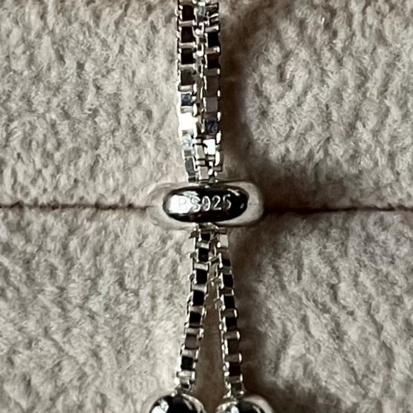 B011 | Blue Enamel Evil Eye Bracelet - Picture 4 of 4